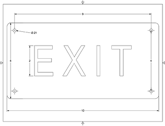 exit sign example Video 4 part 1 or 2 3