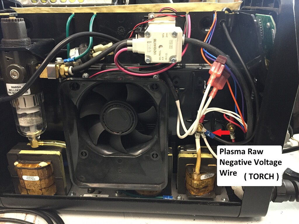 Hypertherm 30 xp VIM Box RAW Voltage Wiring Quick Guide Pics - LS-THC ...