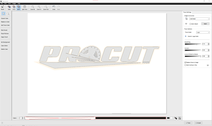 PROCUT logo build