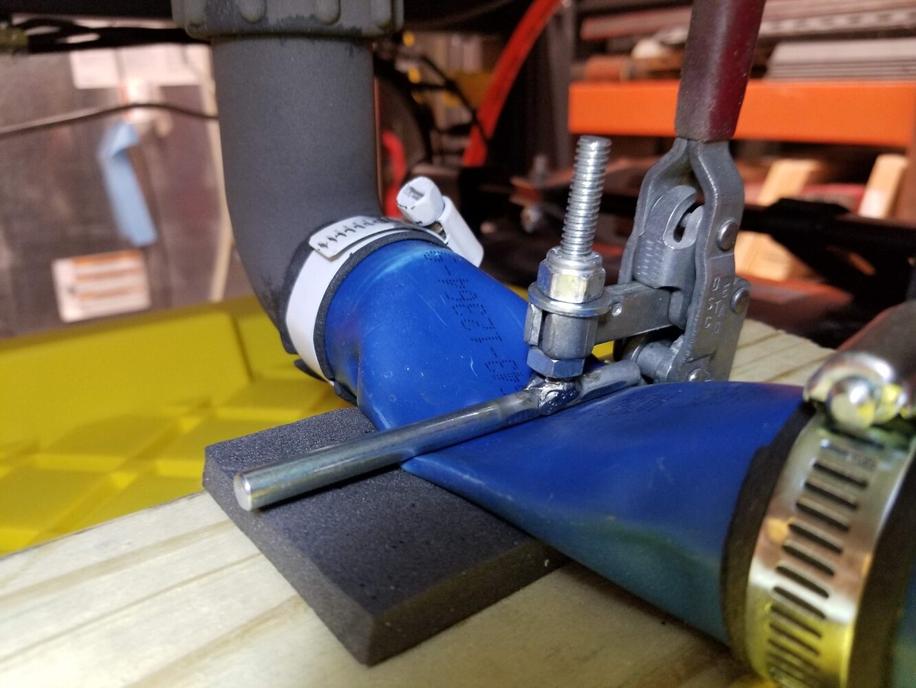 Recessed Water Table Drain with Harbor Freight Flange Tool Tips and