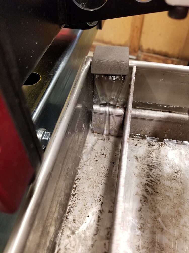 Recessed Water Table Drain with Harbor Freight Flange Tool Tips and