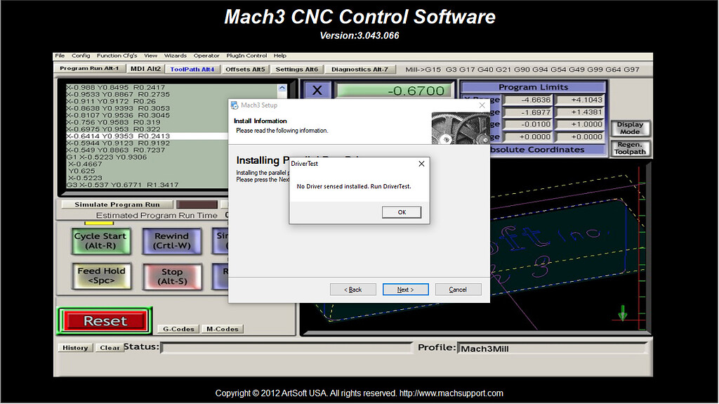 Driver not installing in Mach 3 Plasma software - Mach3 - Langmuir Systems  Forum