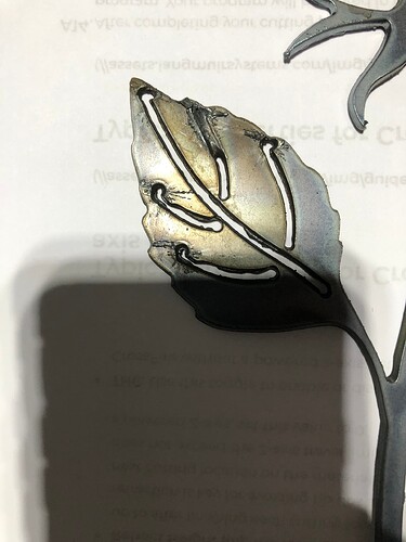 Leaf not cutting through