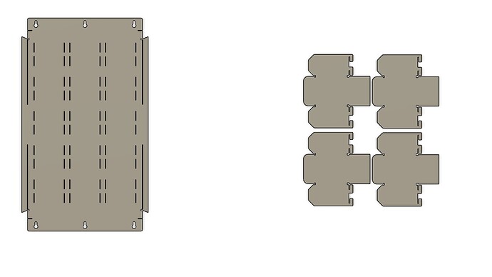 wall board with slots