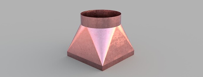 copper square to round
