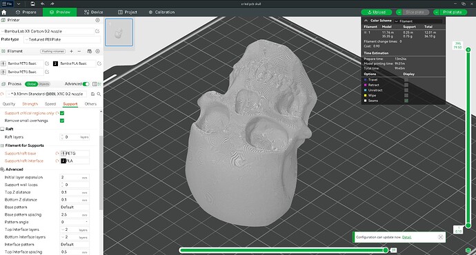 XR LED PCB SKULL 3D PRINT SLICE