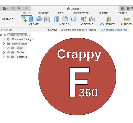 Crappy Fusion 360