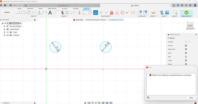 Constraints issue