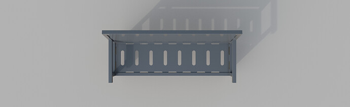 Bench 2x2 square tube with quater panels v1 4