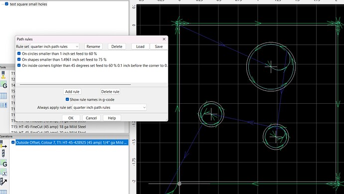 quarter in path rules