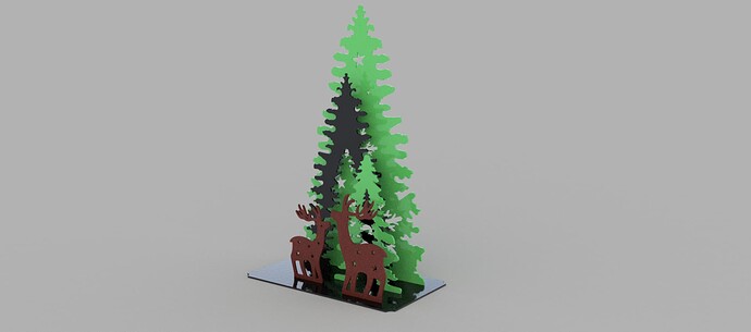 xmas 2022 reindeer multi layer with tree v5