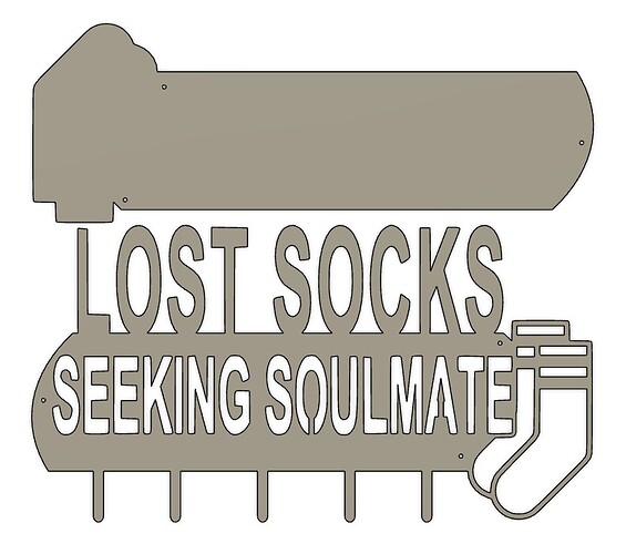 Lost sock sign