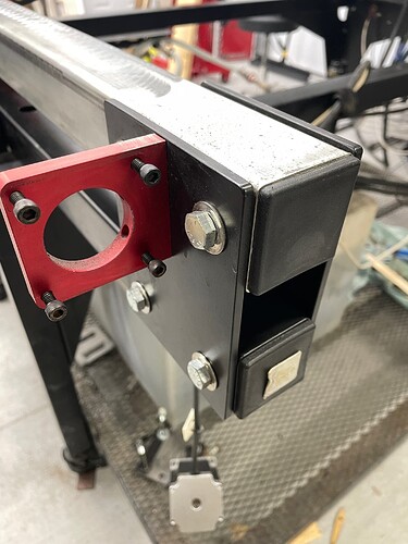 gusset plates with motor mounts