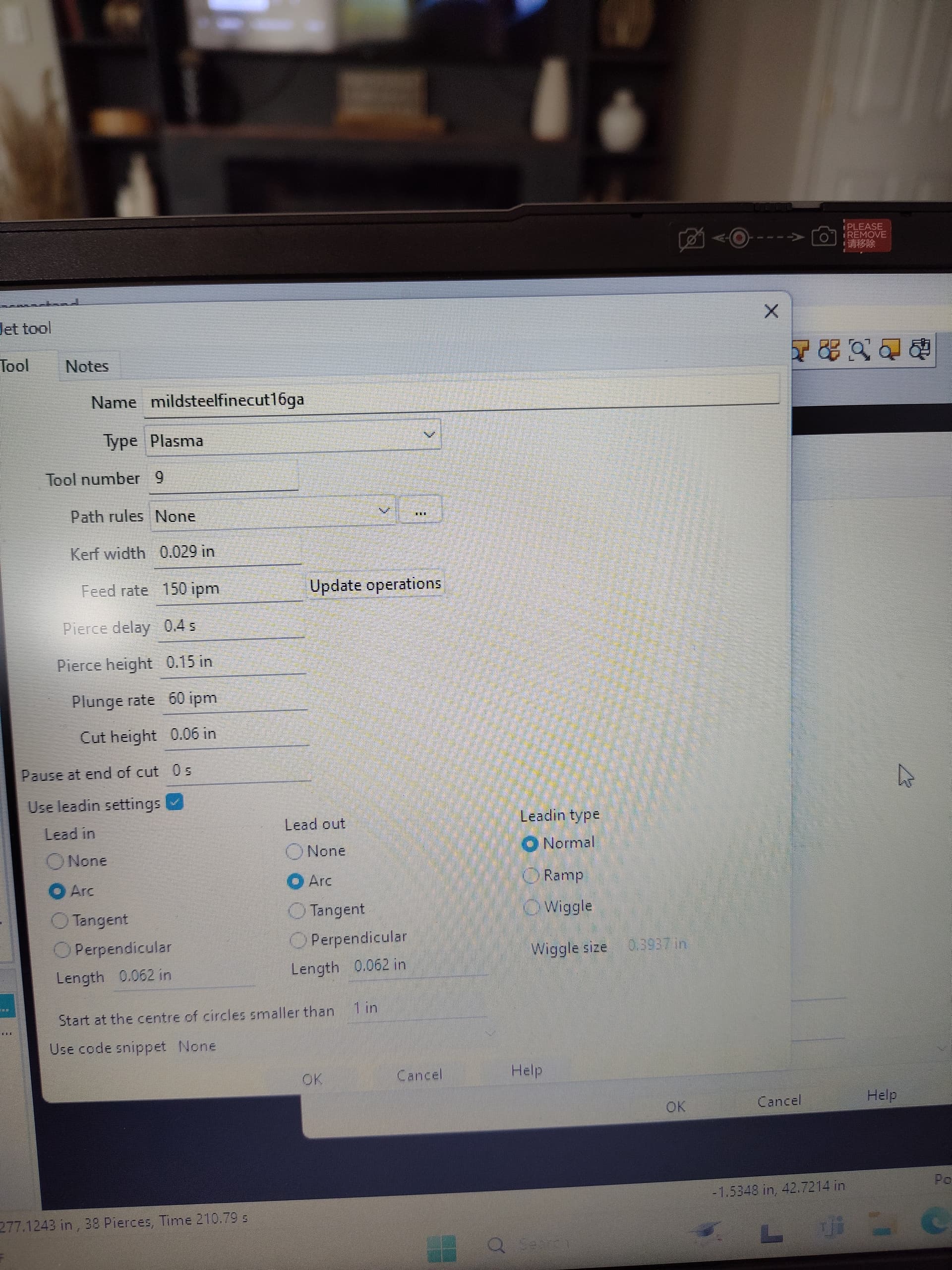 XR with Hypertherm 45xp cut issue General Discussion Langmuir