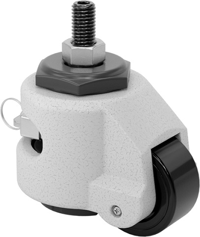 M12 Threaded-Stem Leveling Casters